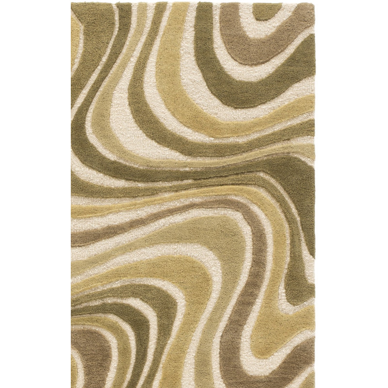 Rodeo Drive 456 touffeté à la main 80% laine; Tapis abstrait 20% coton, Rectangle 8' x 10'