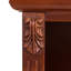 Table de chevet à finition noyer avec charge, 2 tiroirs, tablette ouverte, pieds en bois massif, tiroirs en noyer et charge: construction, intérieur spacieux-937533908
