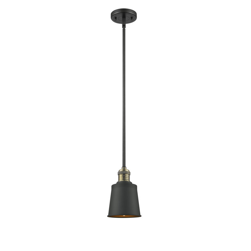 Lavender Hill 1 - Light Single Pendant, Black Antique Brass, Matte Black, No Bulb Included