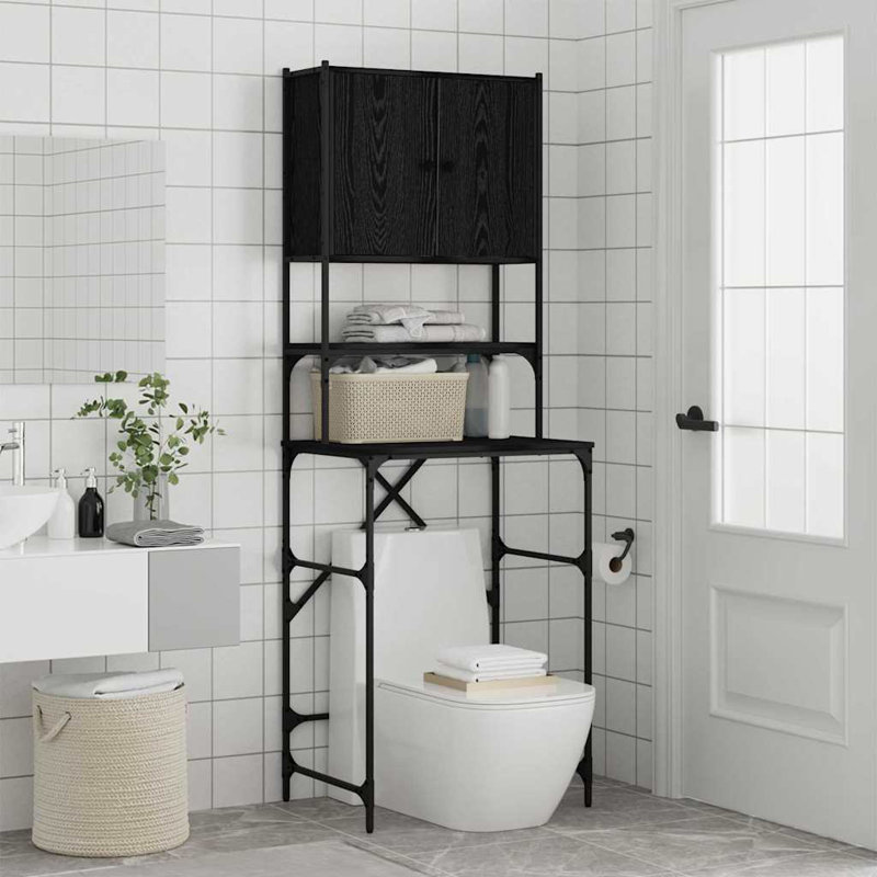 Bathroom Cabinet, Black Oak