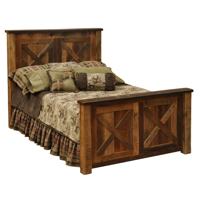 Fireside Lodge Barnwood Barndoor Bed - Single, Twin