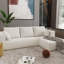 Canapé-lit polyvalent et polyvalent avec éponge haute densité et tissu en lin doux pour de multiples configurations