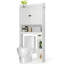 Corneliea 70'' H Freestanding Over-the-Toilet Storage Cabinet with Doors and Side Shelves-120149672
