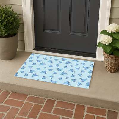 Summer Sailboats Outdoor Doormat