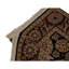 Tapis noir / brun en laine noué à la main de conception unique 3 pi 9 po x 5 pi 9 po