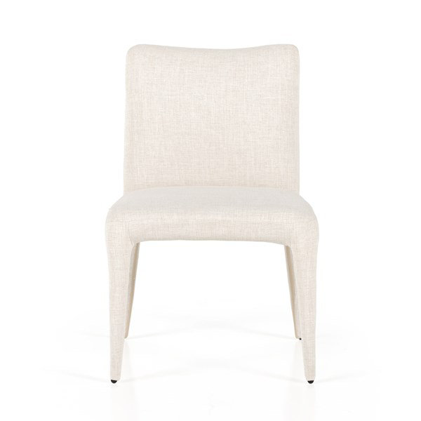 Monza Upholstered Dining Chair, Mixt Linen Natural
