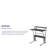Holyoke 28"W Computer Desk with Top and Lower Storage Shelves-33246320