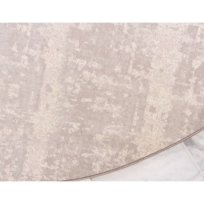 Heights Abstract Indoor Rug, Round 8'
