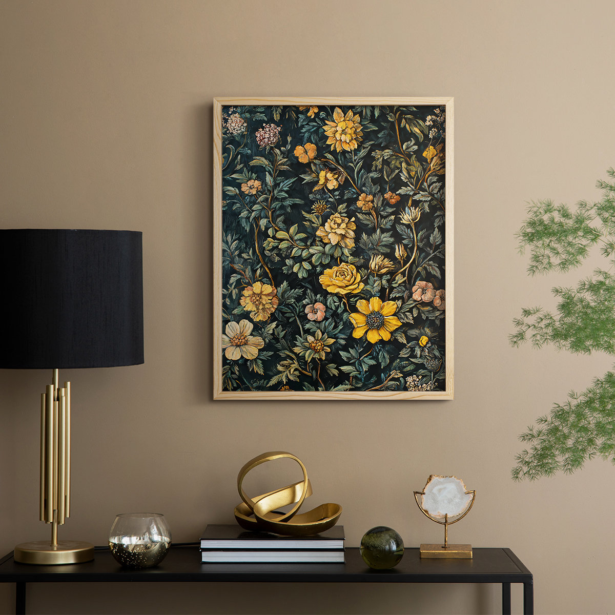 Winston Porter WM MORRIS Series VII Framed Print - Solid Wood | Wayfair