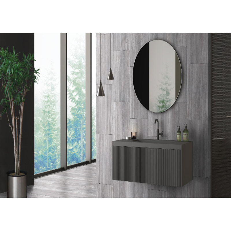 Carreau de porcelaine 12 po x 24 po, gris
