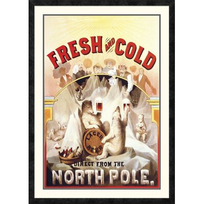 Fresh and Cold - Direct from the North Pole, 1877' by F. Klemm Framed Vintage Advertisement -  Global Gallery, DPF-341863-2436-119