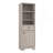 Linen Cabinet, Two Interior  Shelves, Two Open Shelves, Single Door