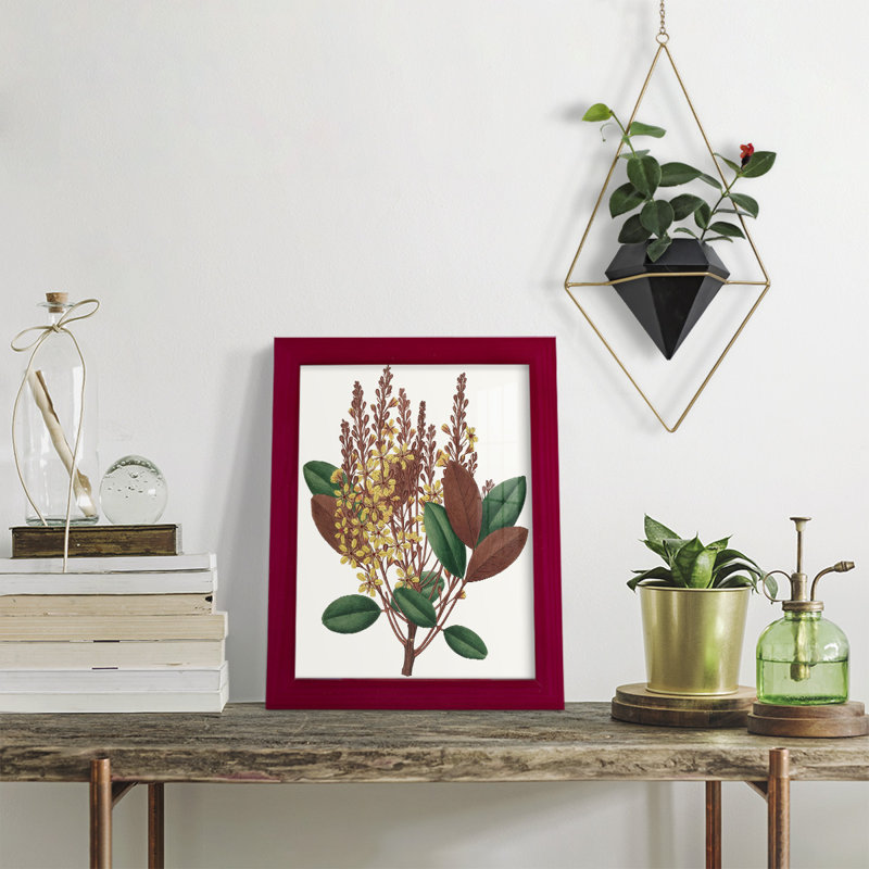 Fall Foliage II, reproduction d'art encadrée, Rouge, H 11 po x l 9 po x P 1 po