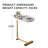 Table d'appoint en forme de C-906405493