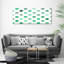 Green Dots - Wrapped Canvas Print