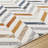 Rectangle Kynon Chevron Machine Woven Polyester Area Rug in Orange/Blue-1058713888