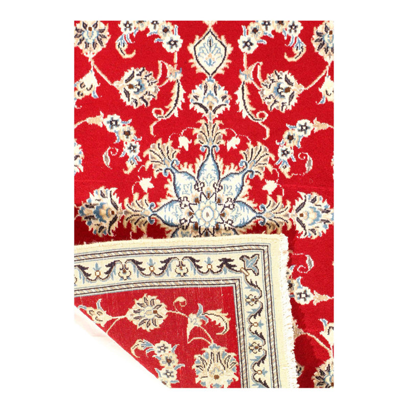 Mahima Wool Oriental Area Rug in Red
