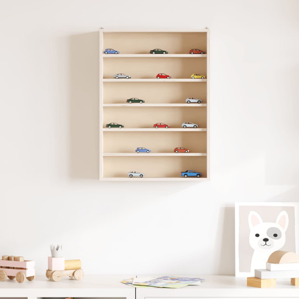 Vidaxl (40 X 8.5 X 55 Cm) Wall Display Cabinet With 6 Shelves Display Case Wall Display Shelf - Image 2