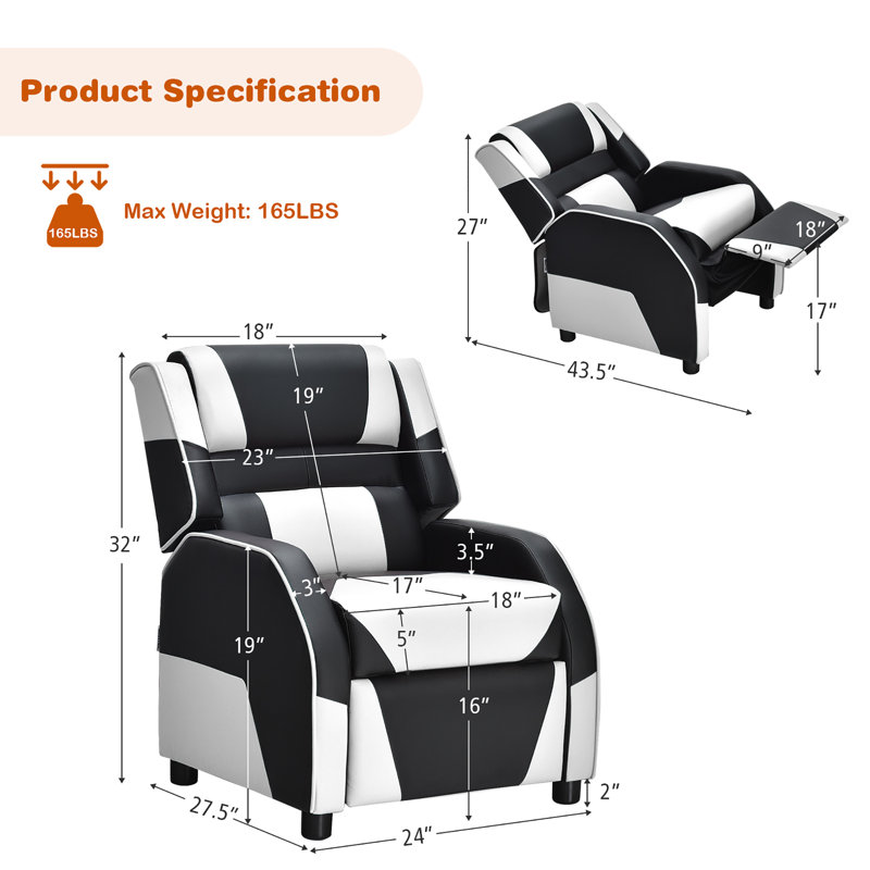 Armas Recliner, White