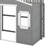 Twin House Loft Bed With Ladder-338598375