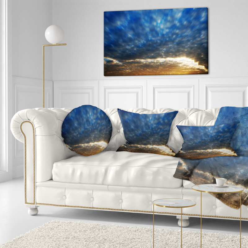Coussin Dramatic Blue and Brown Skies - Sea & Shore