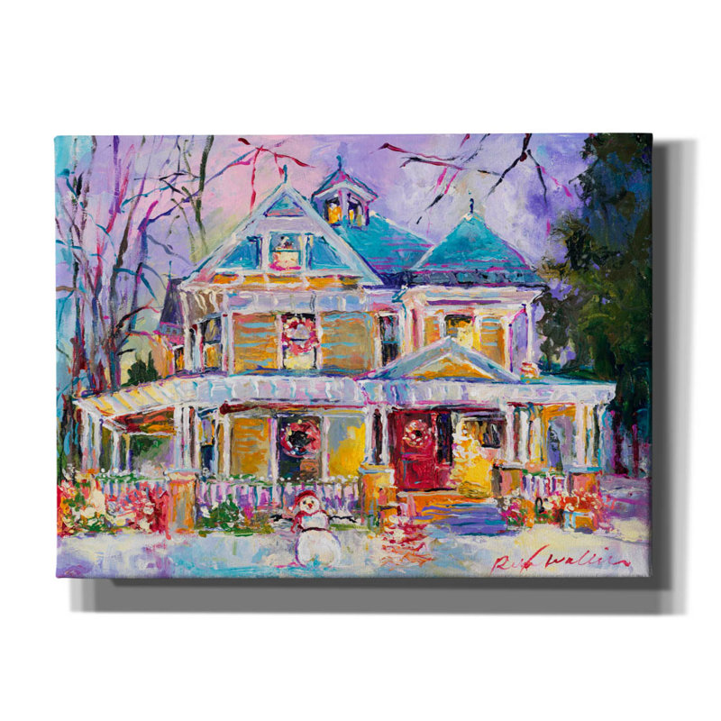 «Christmas House» par Richard Wallich, H 40 po x l 54 po