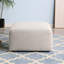 Revêtement en chenille beige, pré-assemblé, l 29,92 po, résiste, utile comme repose-pieds ou petite table d'appoint, mi-doux avec chenille, sans assemblage, hauteur de 16,73 po, confortable et long