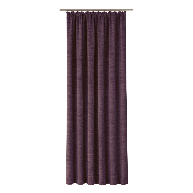 Breedlove Room Darkening Curtain Single Panel, 225cm H x 270cm W, Berry