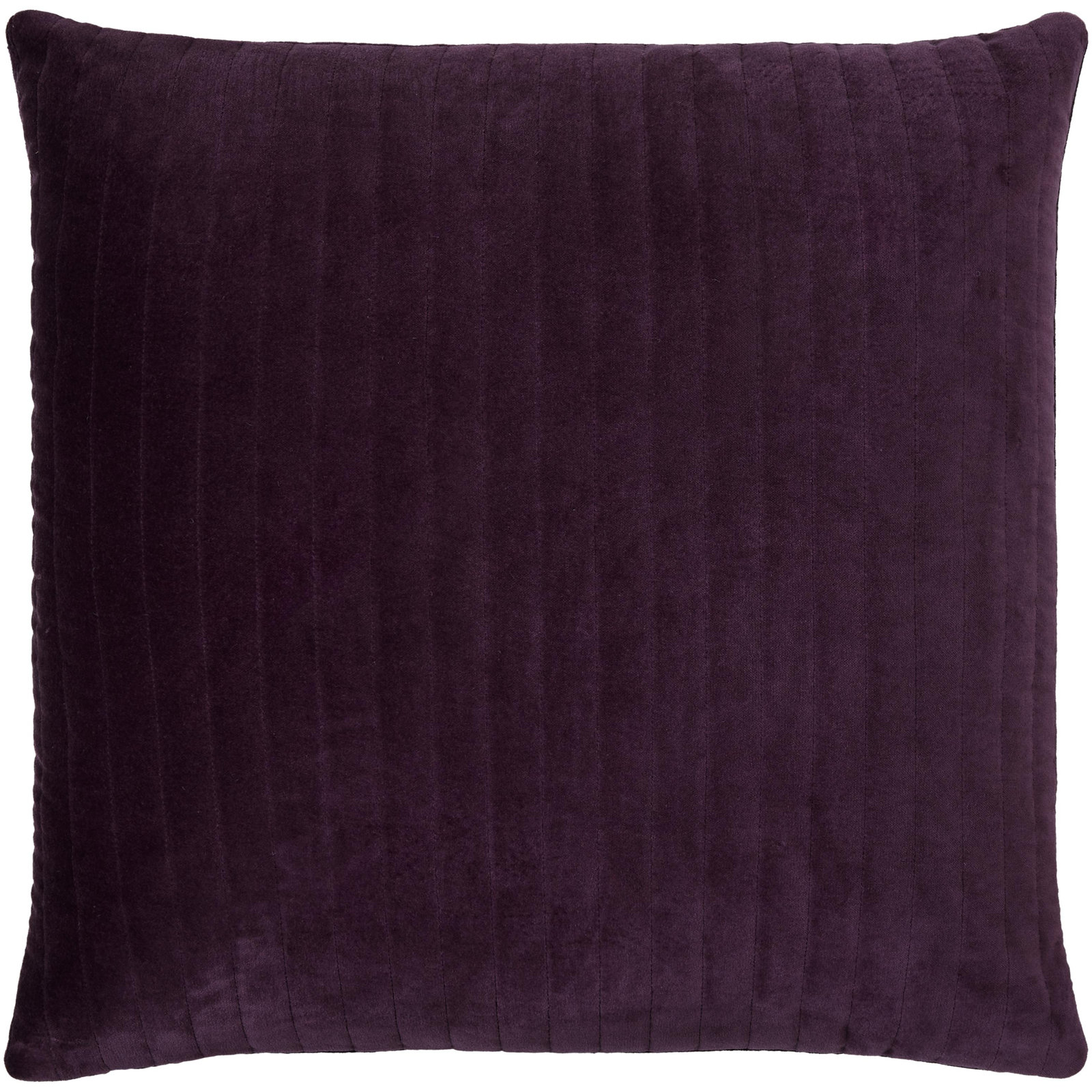 Beirne Throw Pillow, 22" x 22", Polyester/Polyfill, Dark Purple