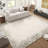 Modern Machine Washable Area Rug with Border, Stain Resistant & Non-Slip, Minimalist Farmhouse Accent Rug for Dining Room, Office, Bedroom-1222027514