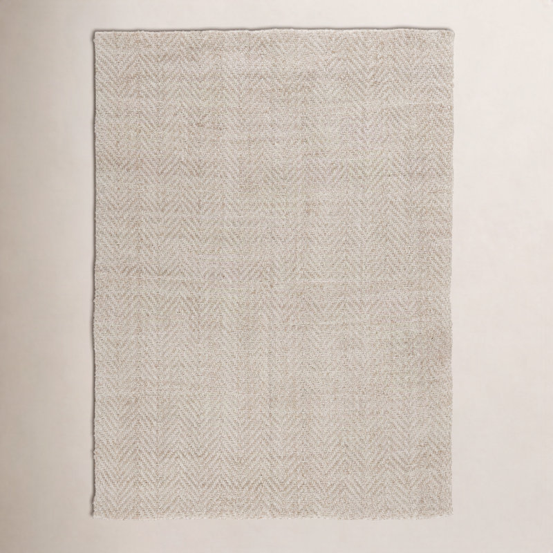 Chevron Handwoven Jute Area Rug, Rectangle 9' x 12'