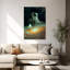 Astronaut Over Galaxy Surreal Abstract Contemporary Landscape Nature Wall Art Print 1 Piece Wrapped Canvas Wall Art-1478840030