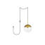 Luminaire suspendu sphère 1 lumière Bulera-944736286-944736287