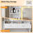  Makeup Vanity Desk with Sliding Mirror, LED Lights & Charging Station, 100 Cm(39'')W Compact Dressing Table with Stool, Make Up Vanity Set for Small Bedrooms, Home Office, White