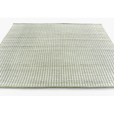 Acerra Green Hand-Woven Geometric Outdoor Rug