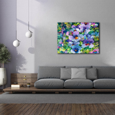 Art mural sur toile Winston Porter «Purple Posers» par Annelein Beukenkamp