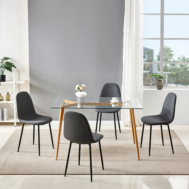 Ensemble repas pour 4 personnes Margery, Gris