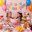 Verre à chapeaux Hello Kitty, 36 pièces décorations de fête d'anniversaire Hello Kitty