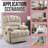 Brisen 40" W Oversize Chenille Power Lift Up Heated Massage Recliner, Remote, USB Type-C Port-909215129