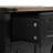  53.5''Farmhouse Kitchen Island with Power Outlet, Kitchen Storage Island with Drop Leaf, Spice Rack and Drawer, Rolling Kitchen Cart on Wheels, for Home, Kitchen and Dining Room, Black-246604483