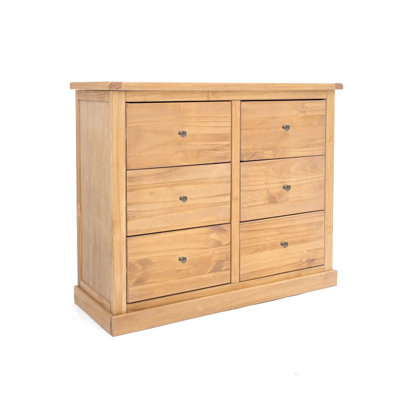 Maplewood 110cm W 6 - Drawer Chest of Drawers