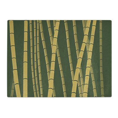 Pristine Bamboo Forest  Glass Chopping Board