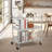 Metal Mesh Cart With Wheels-100842981