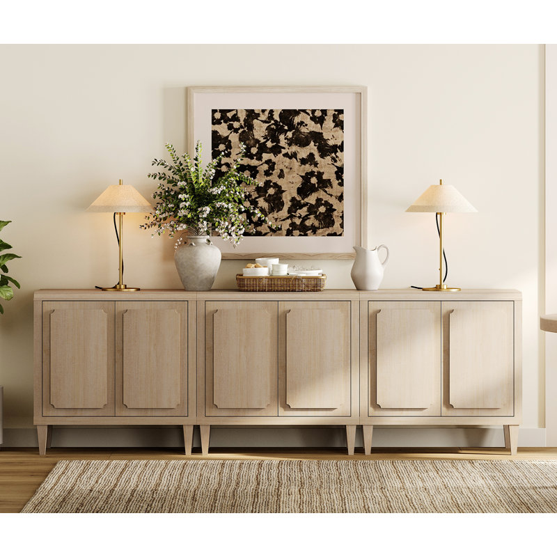 Armoire buffet avec rangement Dildy Modern, Light Oak