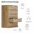 27.6" W 6-Drawer Vertical Dresser with Ball Bearing Glides-97761594