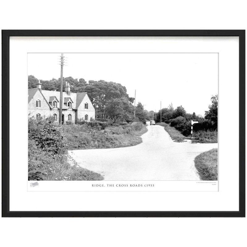 Ridge, The Cross Roads C1955 by Francis Frith - Single Picture Frame Print, 45cm H x 60cm W x 2.3cm D