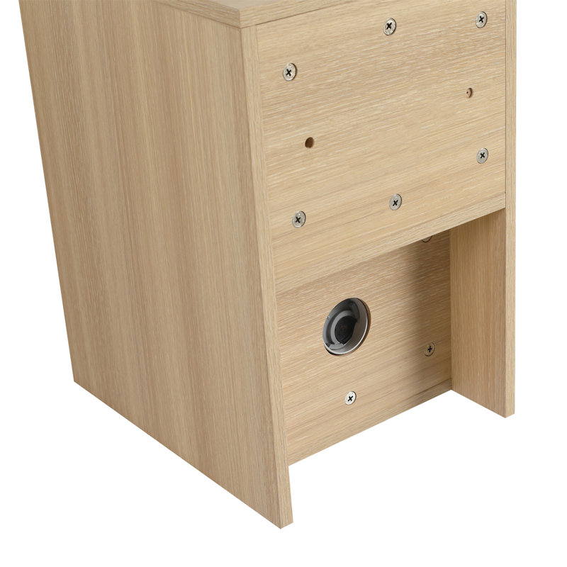 Petites tablettes de rangement murales de 12 pouces, Chêne blanc Américain