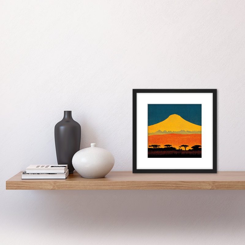 Mount Kilimanjaro Savanna Tanzania Africa - Single Picture Frame Print