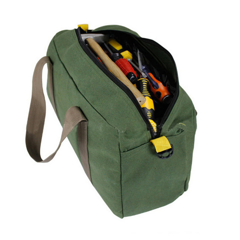 Canvas Portable Tool Storage Bag Wrench Screwdriver Organizer Pouch Toolkit
