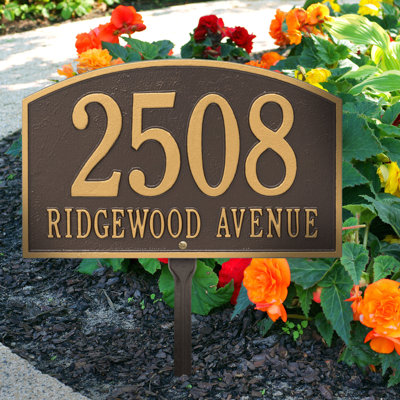 Legacy 2-Line Lawn Address Sign